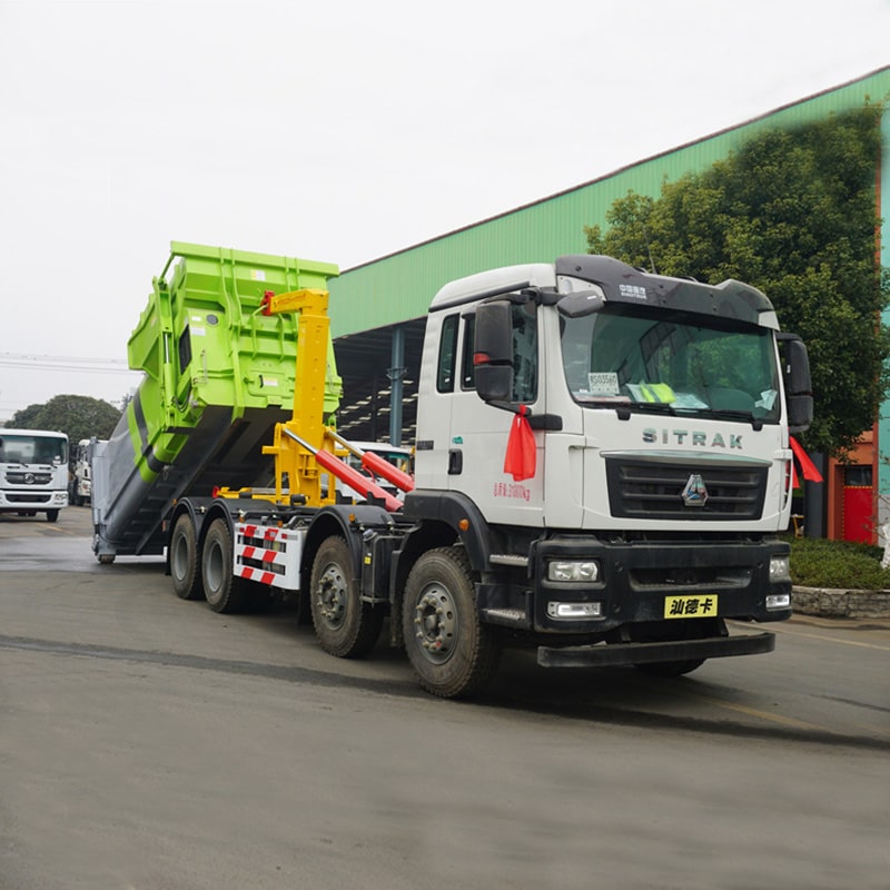 Camion poubelle à crochet Sinotruck 31 tonnes à vendre