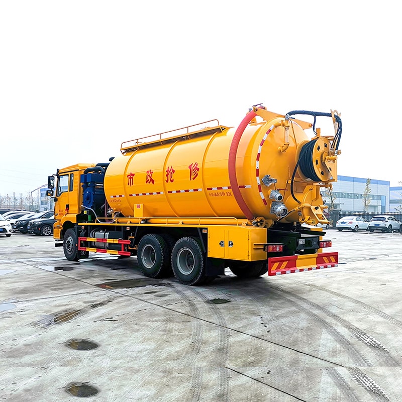 SHACMAN 6*4 22 cbm cleaning sewage suction tank truck