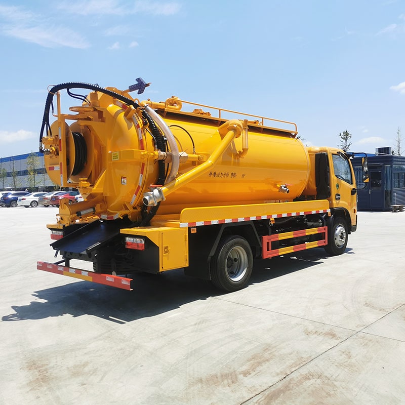 Dongfeng 10m3 vacuum pump cleaning sewage suction trucks
