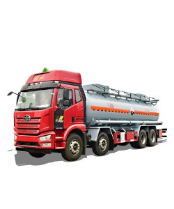 FAW 8*4 20 ton H2SO4 Acid Tank Trailer Sulfuric for sale