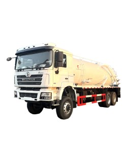شاحنة شفط مياه الصرف الصحي Shacman 6x4 20CBM شفط مياه الصرف الصحي البرازية