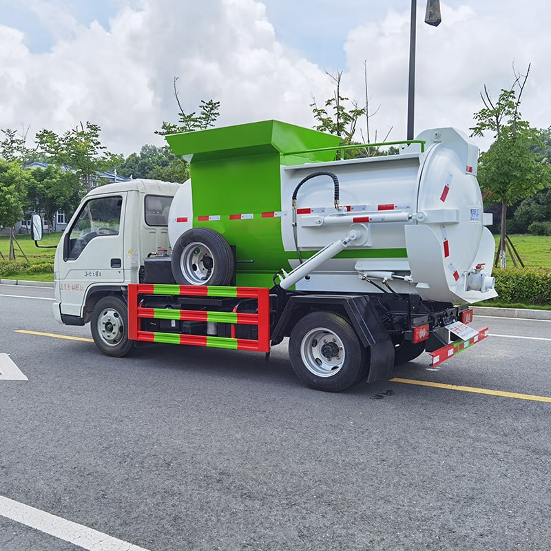 China Foton 4*2 4 cbm kitchen garbage truck