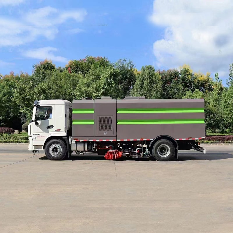 Camion balayeuse SHACMAN 9m3 avec jet d'eau