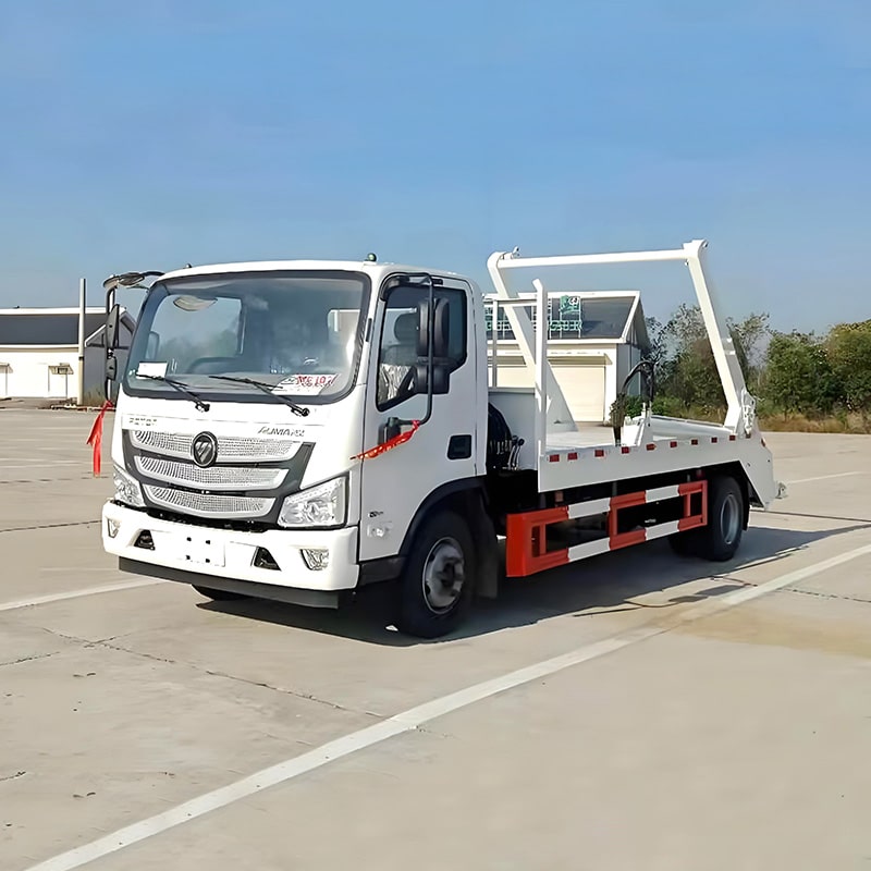 Foton 6m3 Swing Arm Container Rear Loader Garbage Truck