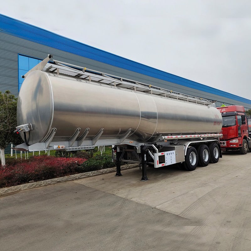 Heavy Duty 3 Axles 43000L Oil Fuel Tanker Trailer For Sale