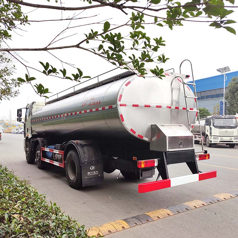 FAW 3 axles 6*4 19.5m3 edible water milk tank truck