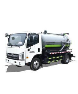 Foton 5 cbm 4×2 cleaning vaccum suction sewage truck
