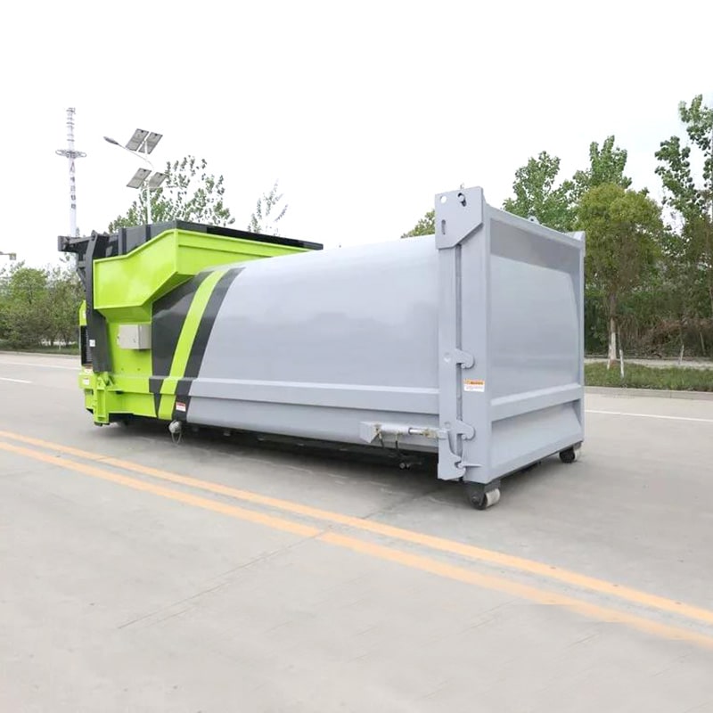 20cbm mobile compressed garbage station hook up garbage trucks
