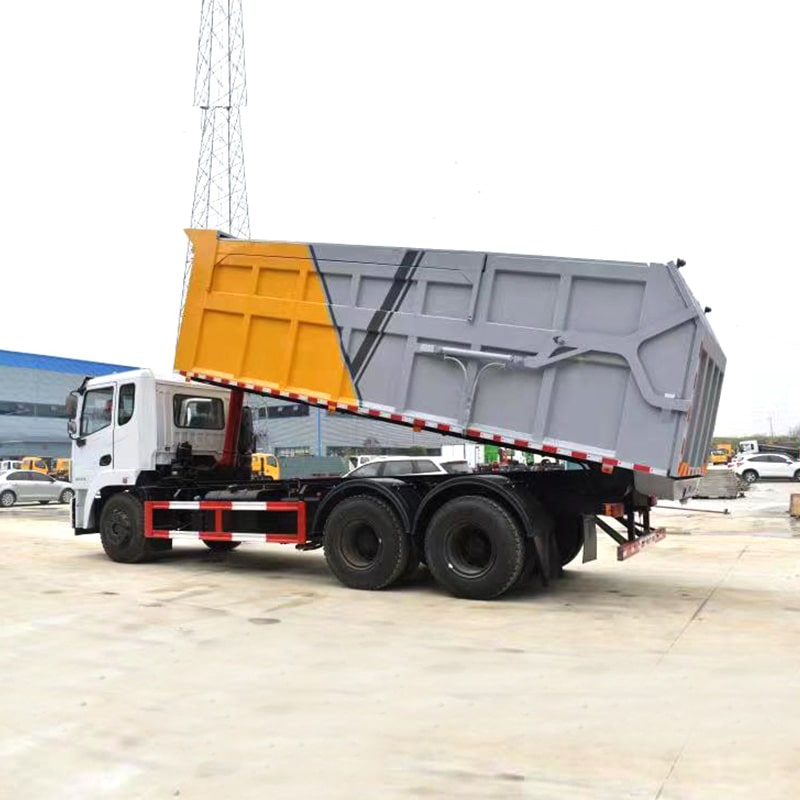 Dongfeng 6*4 docking refuse collector garbage truck