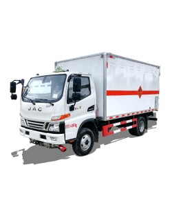 JAC 4*2 cargo flammable liquid container transport truck