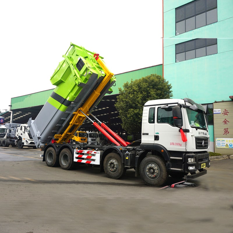 Camion poubelle à crochet Sinotruck 31 tonnes à vendre
