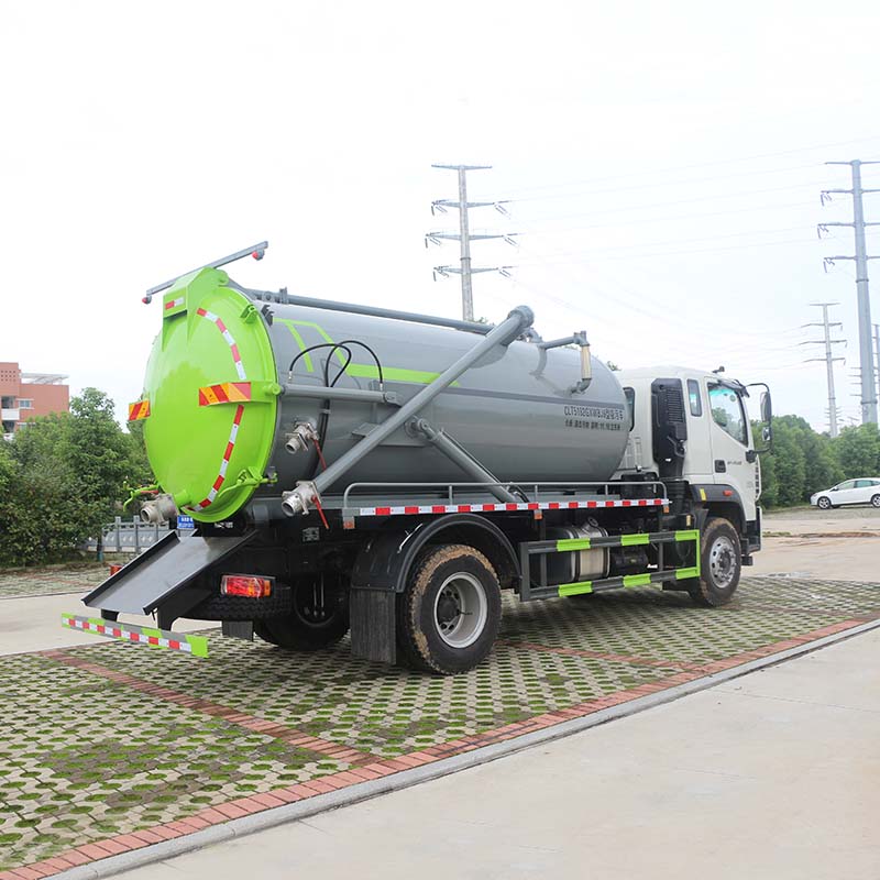 12000L 4*2 sewage suction truck with vaccum pump