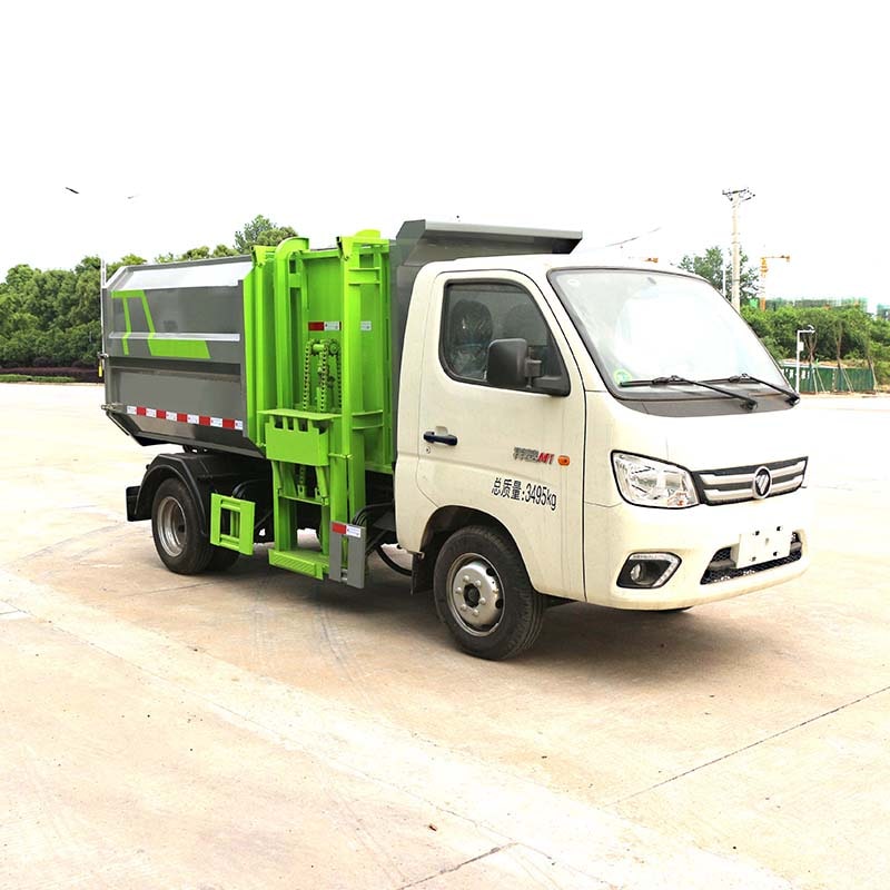 Foton 5 cubic automated side loader dump garbage truck