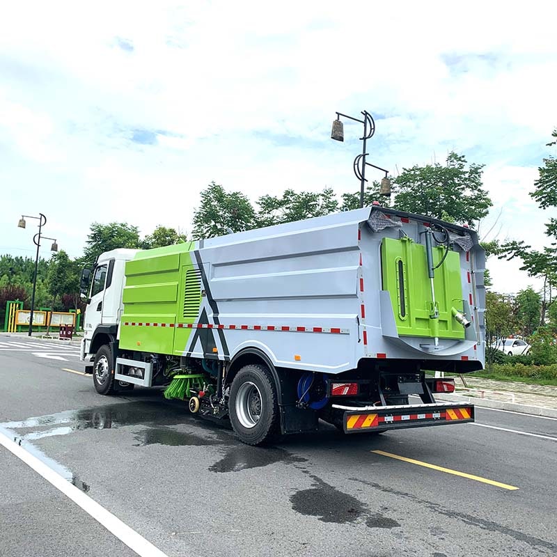 BYD pure electric road sweeper truck with high-pressure