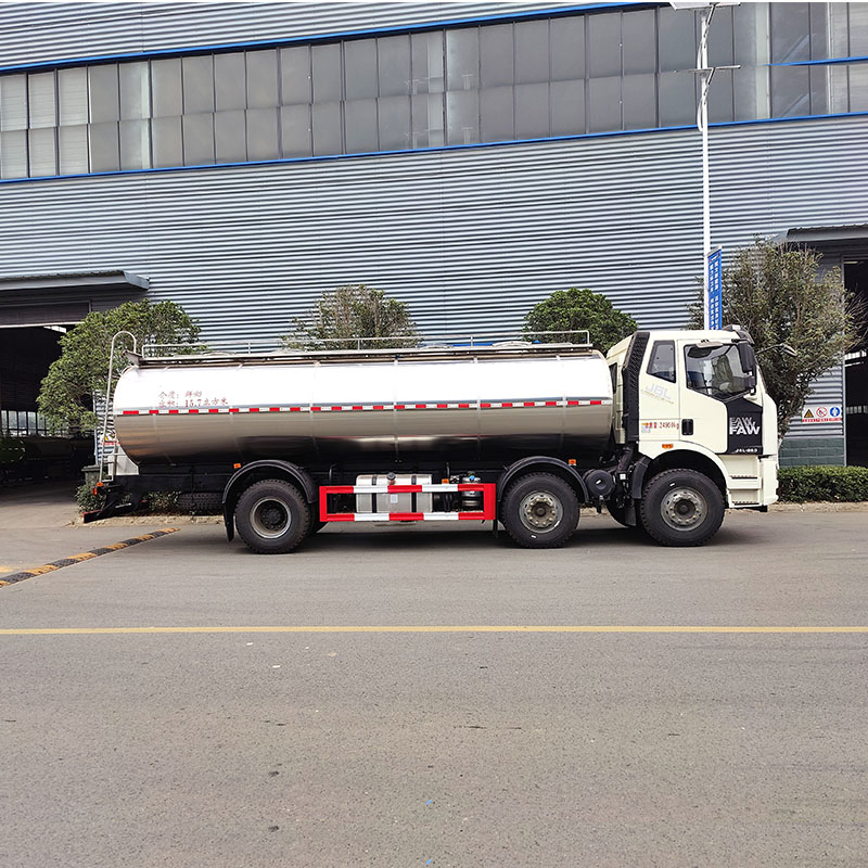 FAW 3 axles 6*4 19.5m3 edible water milk tank truck