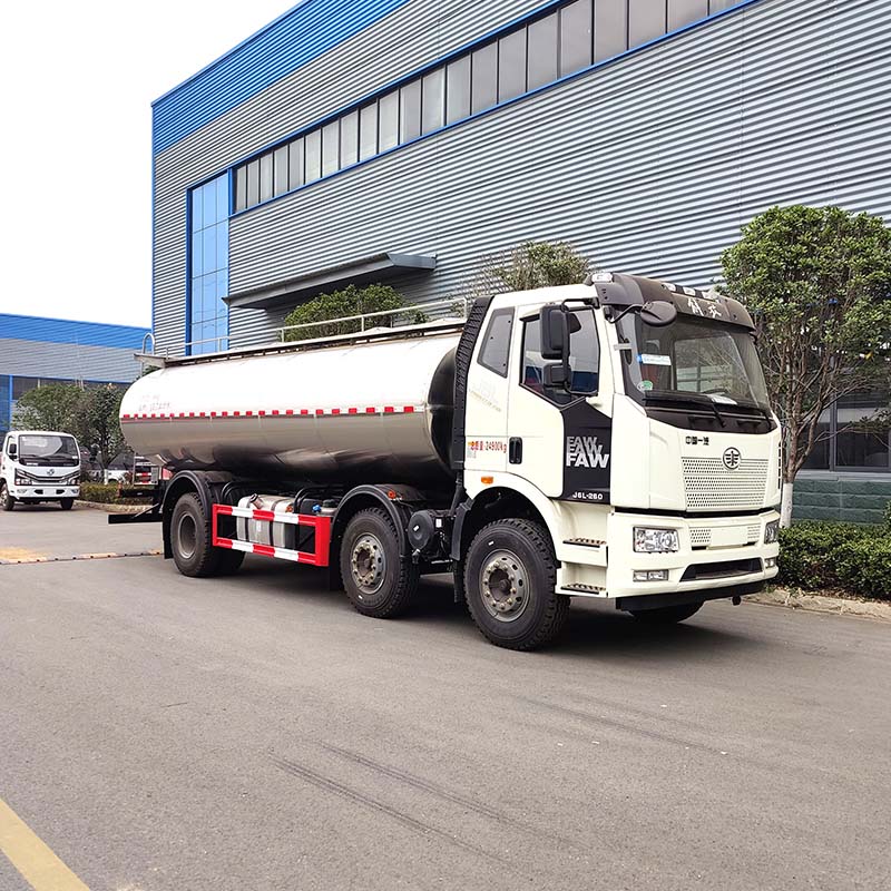 FAW 3 axles 6*4 19.5m3 edible water milk tank truck