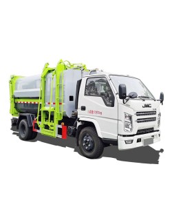 JMC 5 cbm side load compactor garbage truck