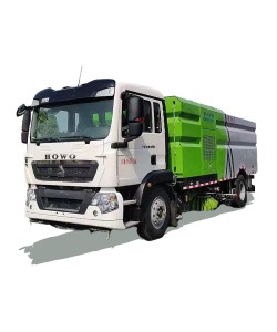 شاحنة كاسحة طريق SINOTRUK 4*2 مزودة بوظيفة شفط الفراغ