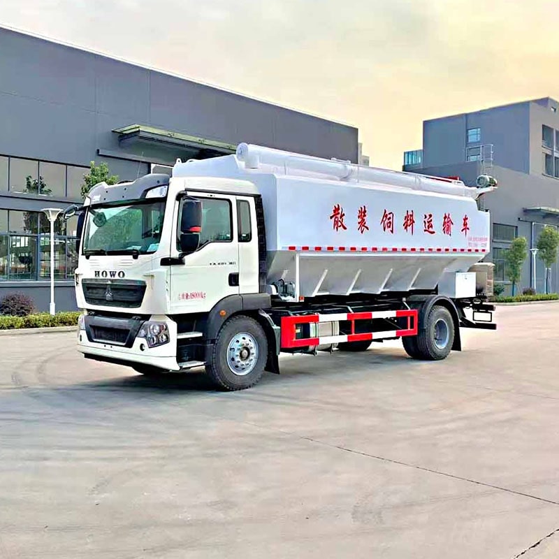 HOWO hydraulic discharge 12 ton bulk feed truck