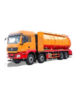 SHACMAN  8*4 33cbm sewage suction cleaning truck