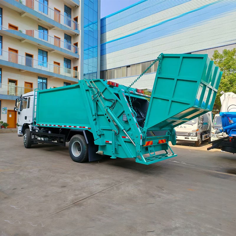 سعر شاحنة نقل النفايات المضغوطة SHACMAN 12 CBM