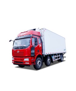 Faw 45m3 15 ton refrigerated van truck for meat Transport