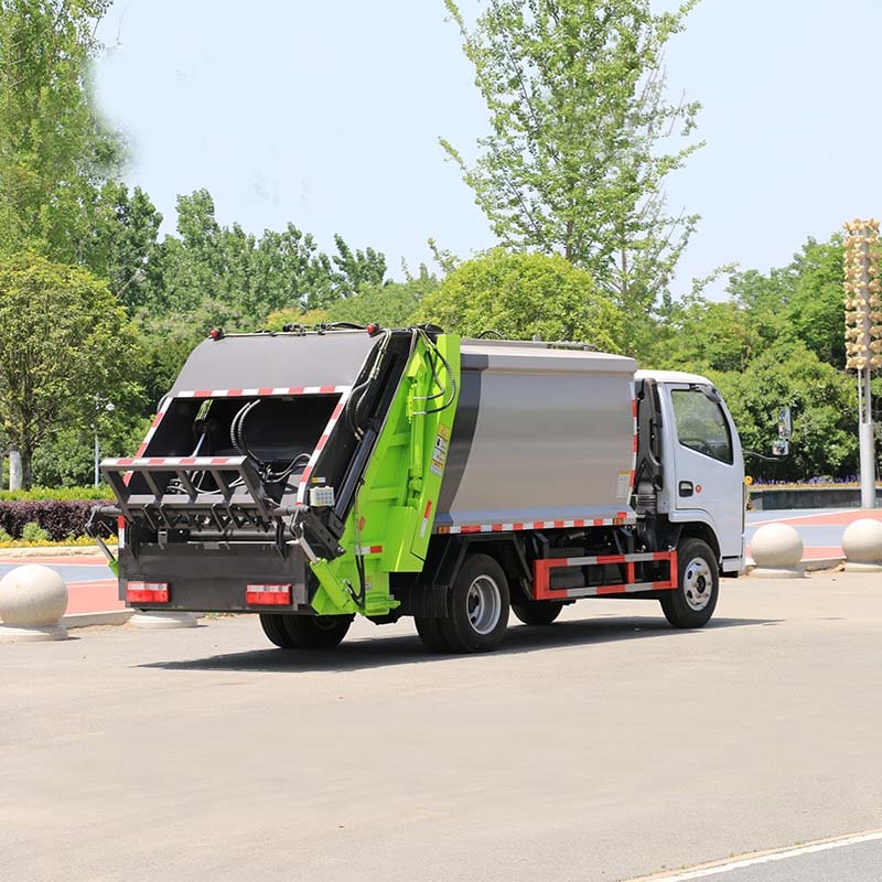 China brand 4×2 6cbm compressed garbage truck
