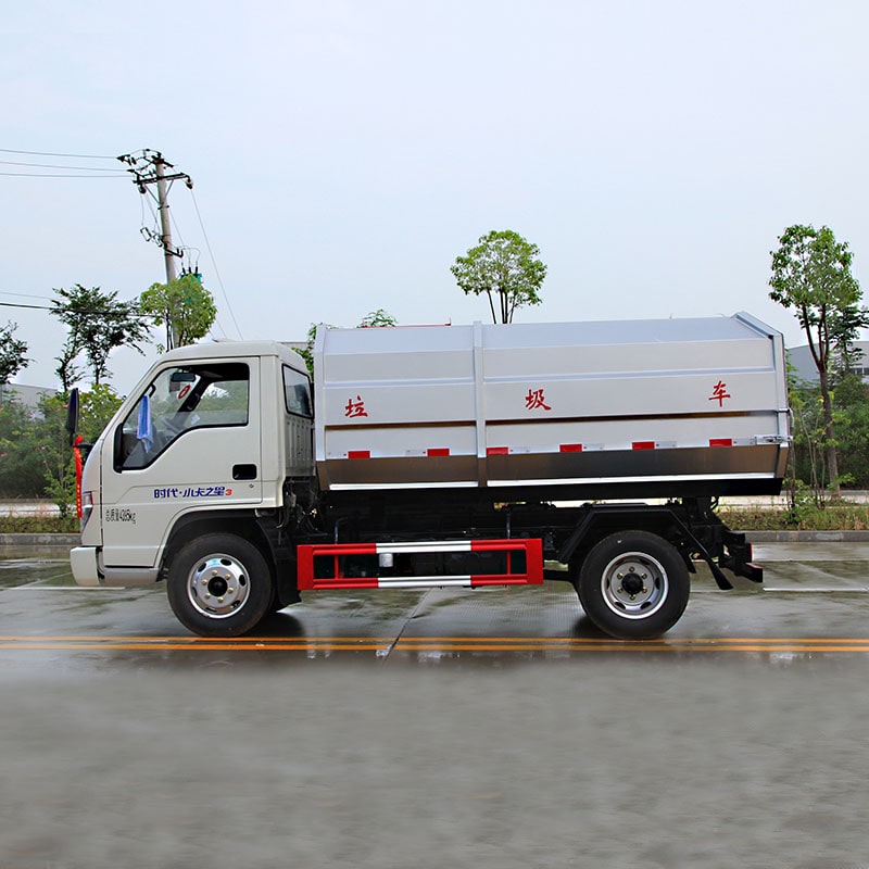 Foton 5m3 side self dumping and loading garbage truck