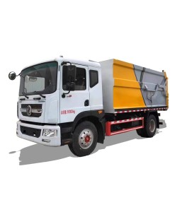Dongfeng 4*2 Q345 carbon steel hydraulic garbage truck