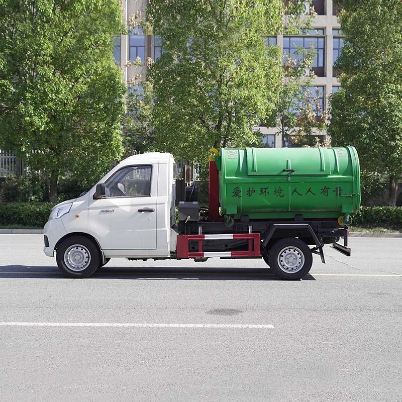 Mini 3cbm Hydraulic Arm Hook Lift Garbage Truck