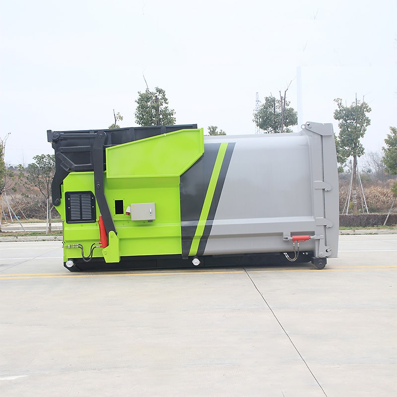 8cbm mobile hook arm compressed garabge truck