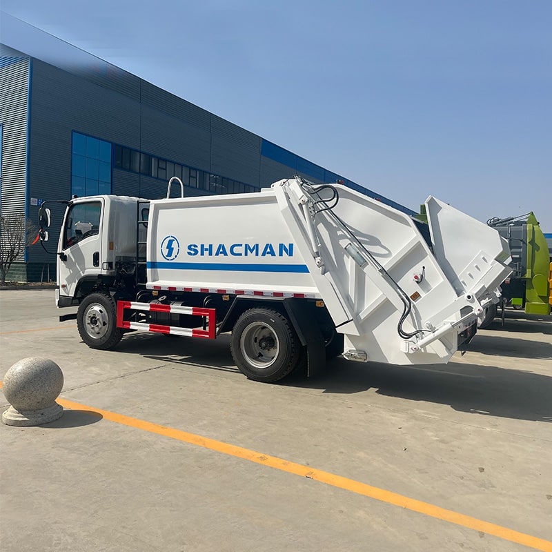 SHACMAN 6 CBM Маленький 4 x2 Мусоровоз для прессования на продажу