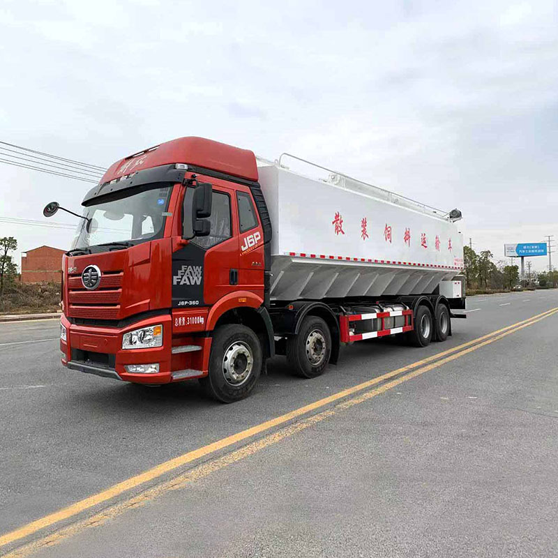 FAW 8*4 pig chicken cattle feed transportation truck
