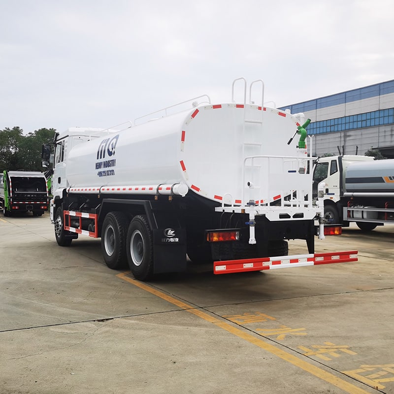 Camion citerne à eau SHACMAN 6 * 4, réservoir d'eau en acier inoxydable