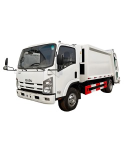 شاحنة التخلص من النفايات ذات التحميل الخلفي من طراز ISUZU ELF 8CBM 4x2