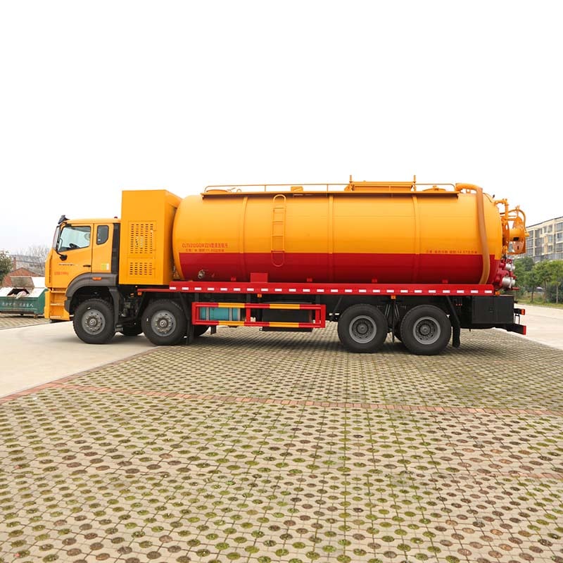 HOWO 33000 CBM cleaning vaccum sewage suction truck