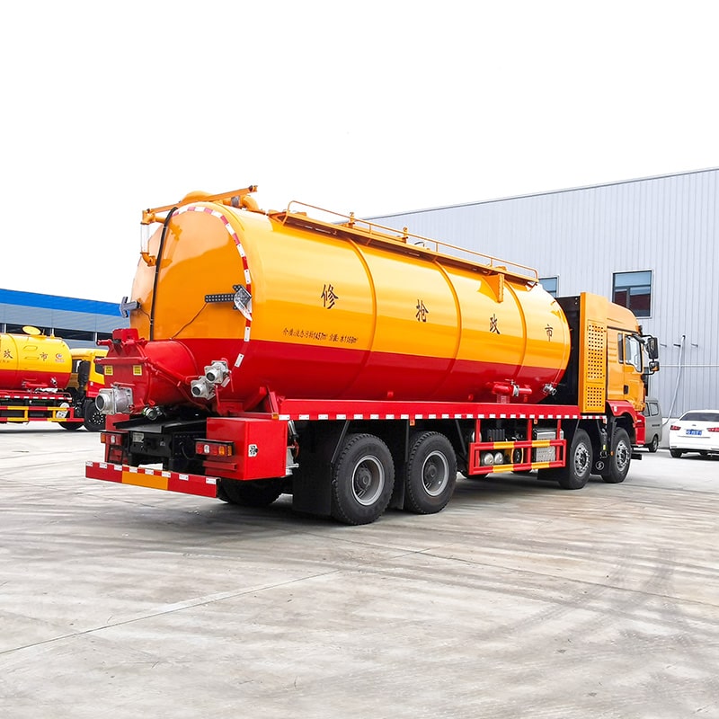 SHACMAN  8*4 33cbm sewage suction cleaning truck