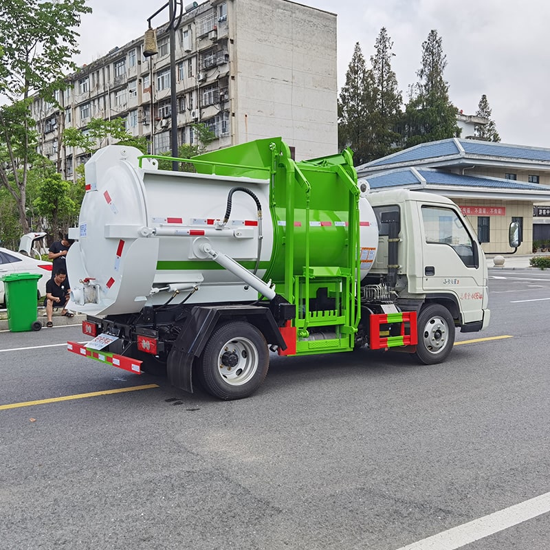China Foton 4*2 4 cbm kitchen garbage truck