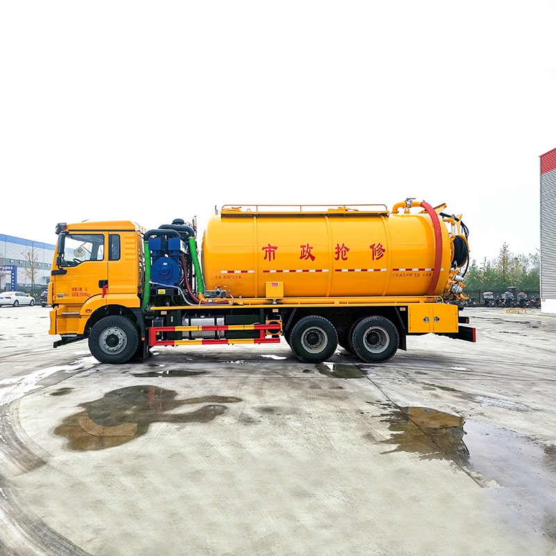 SHACMAN 6*4 22 cbm cleaning sewage suction tank truck
