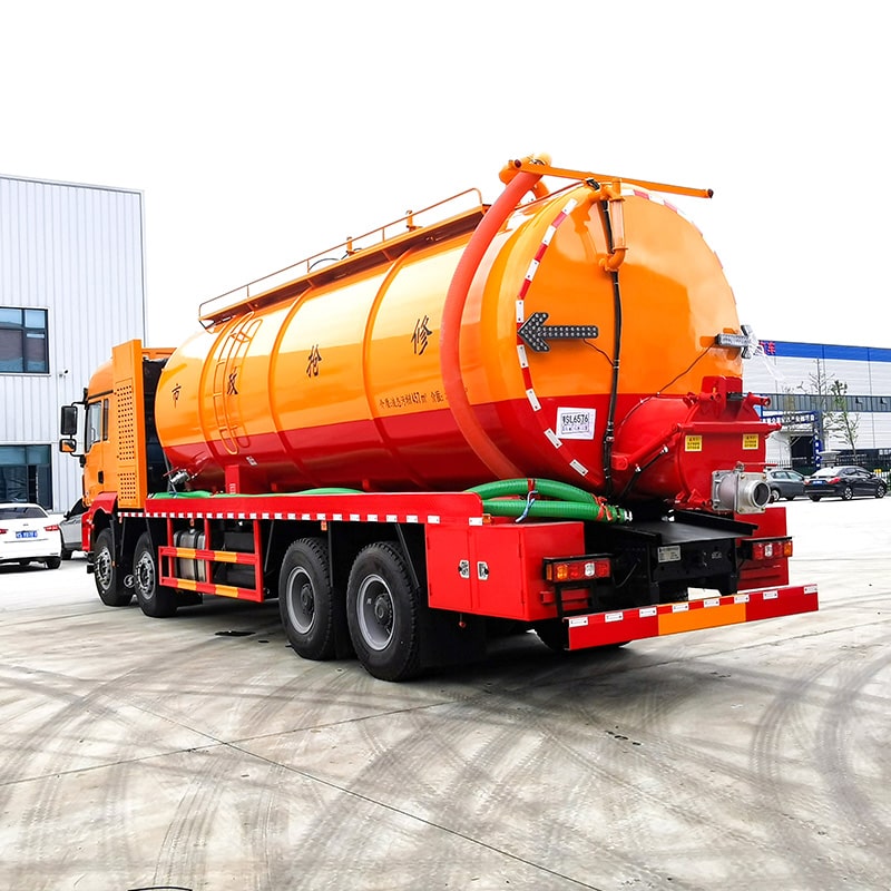 SHACMAN  8*4 33cbm sewage suction cleaning truck