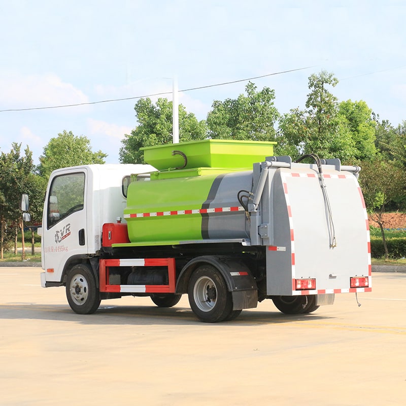 FAW brand 4 cbm air brake kitchen garbage truck