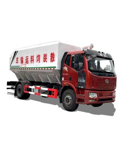 FAW high quality 10 ton self-unloading Bulk Feed Truck