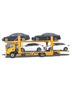 FAW steel chassis 3 cars double deck car carrier trailer