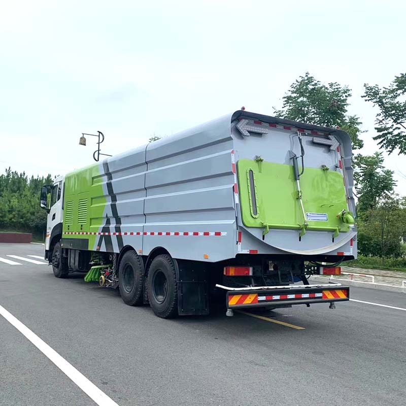Dongfeng 6x4 multi-functional road sweeper truck