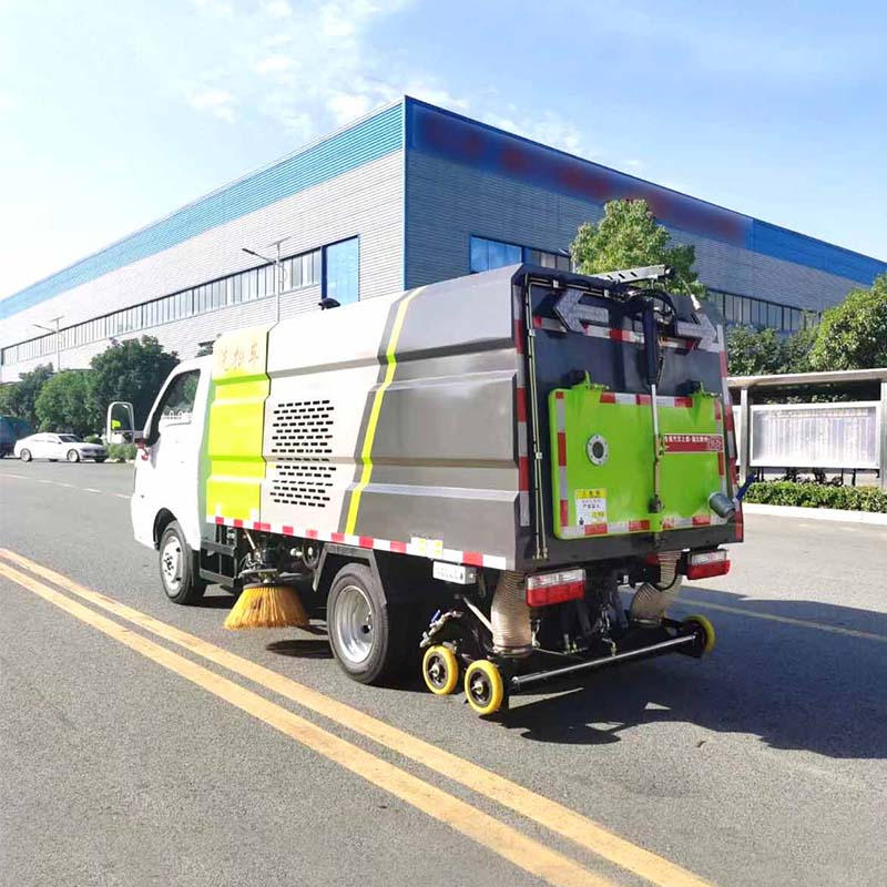 Camion balayeuse à eau haute pression avec jet d'eau