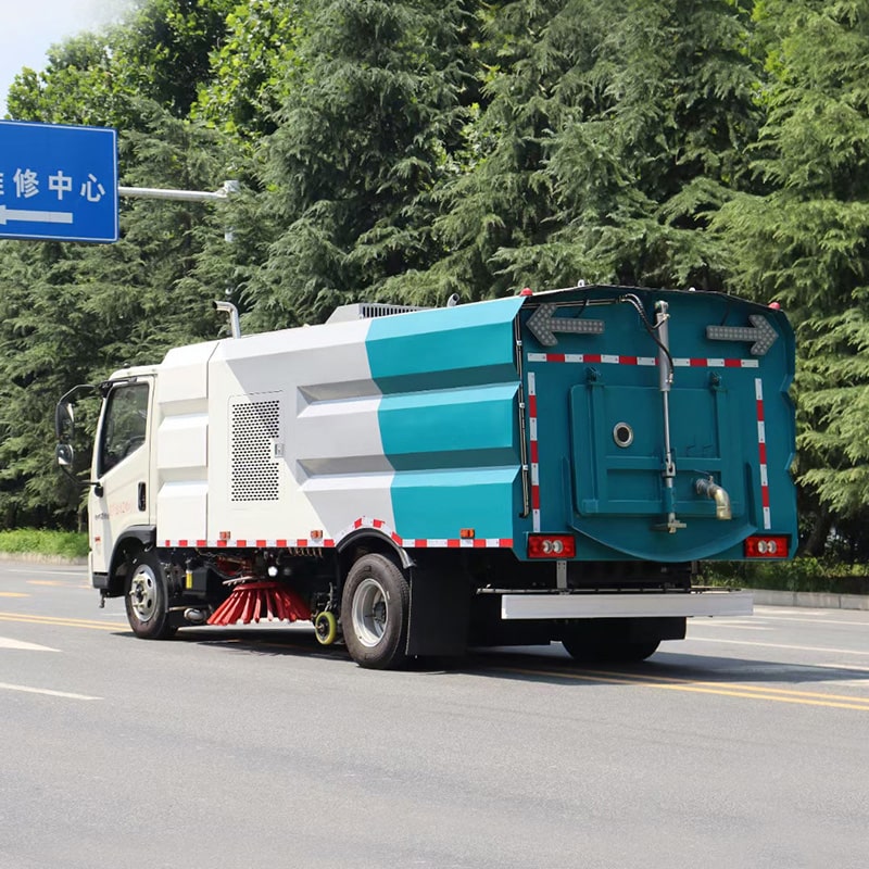 Foton 4m3 high pressure road brushing sweeper truck