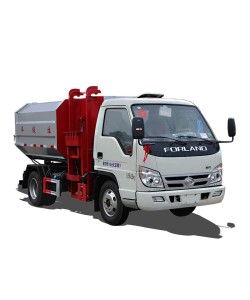 Foton 5m3 side self dumping and loading garbage truck