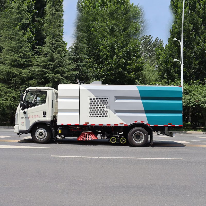 Foton 4m3 high pressure road brushing sweeper truck