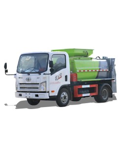 FAW brand 4 cbm air brake kitchen garbage truck