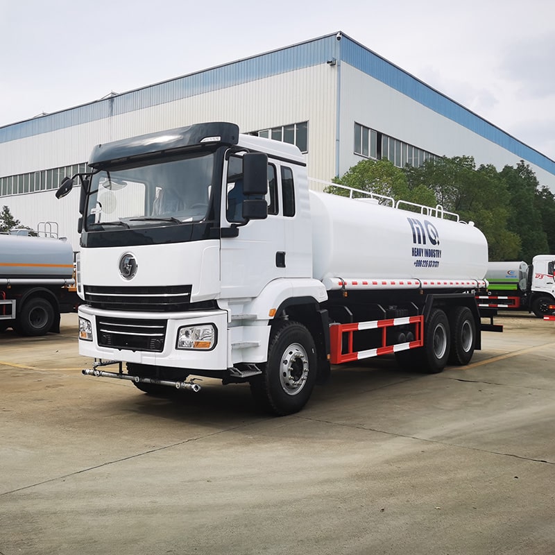 Camion citerne à eau SHACMAN 6 * 4, réservoir d'eau en acier inoxydable
